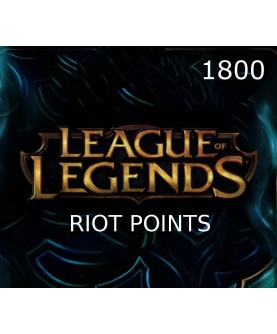 League of Legends 1800 RP Prepaid Card Key EUROPE